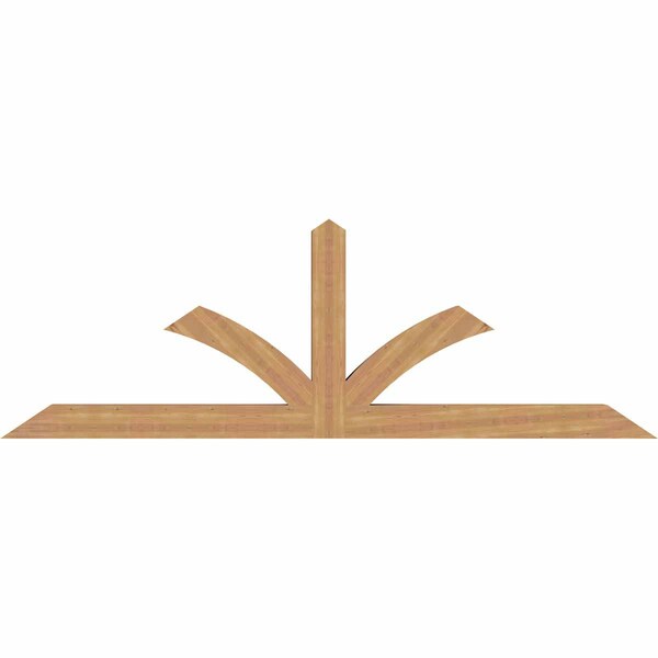 Ekena Millwork Richland Timber Gable Bracket, Western Red Cedar, 108"W x 36"H x 5 1/2"D x 5 1/2"F, 8/12 Pitch GBW108X36X0606RIC00SWR - main